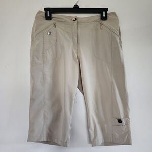 Jamie Sadock Skinnylicious Capri Pants Khaki/Tan Golf & Travel Pants Size 6